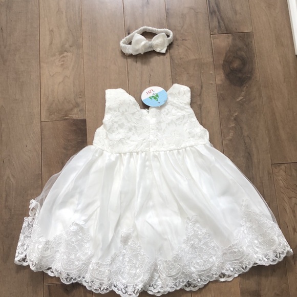 Children White Lace Dress (24 months) -flowergirl - Picture 2 of 5